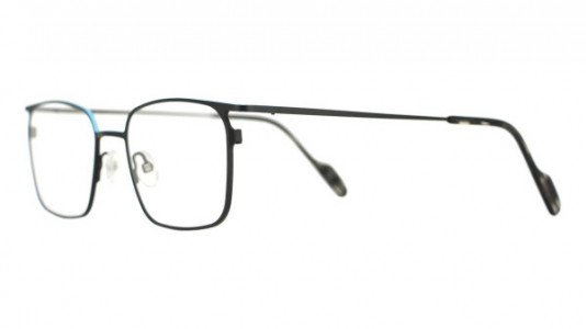 Vanni VANNI Uomo V6320  Eyeglasses, matt black with light blue top line