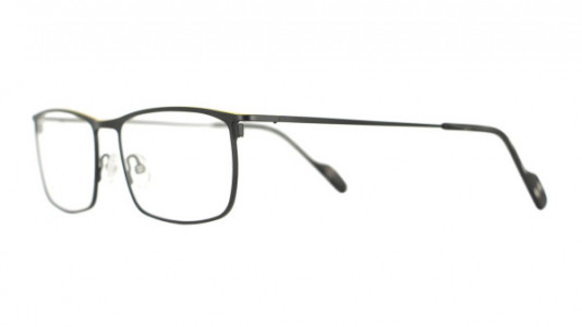 Vanni VANNI Uomo V6321 Eyeglasses, matt black with yellow top line