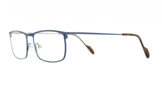 Vanni VANNI Uomo V6321 Eyeglasses, matt blue with yellow top line