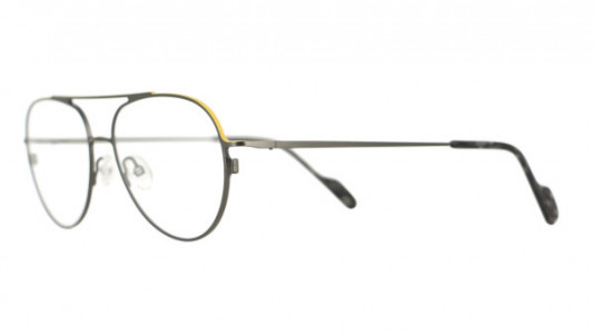 Vanni VANNI Uomo V6325 Eyeglasses, matt gun with yellow top line