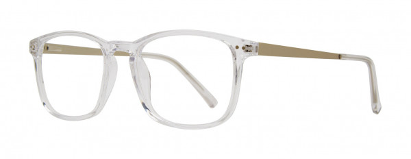 Retro R 198 Eyeglasses, Crystal Silver