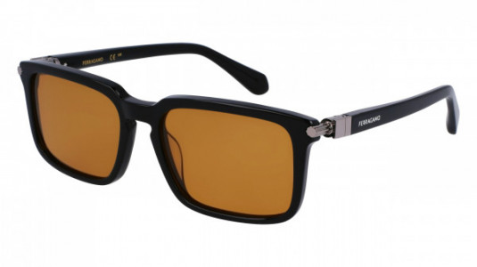 Ferragamo SF1110S Sunglasses, (009) BLACK/ORANGE