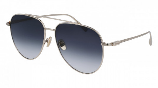 Ferragamo SF308S Sunglasses, (715) LIGHT GOLD/BLUE GRADIENT