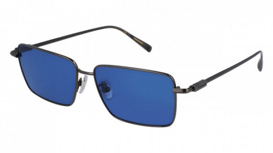 Ferragamo SF309S Sunglasses, (016) DARK GUN/BLUE