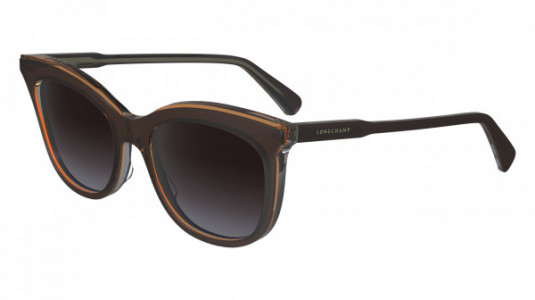 Longchamp LO738S Sunglasses, (210) BROWN/GREY