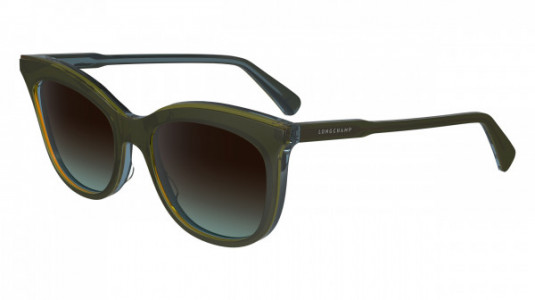 Longchamp LO738S Sunglasses, (310) OLIVE/AZURE