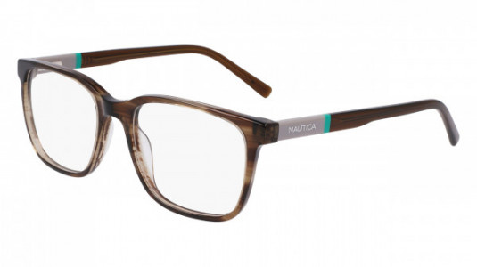 Nautica N8179 Eyeglasses, (221) BROWN HORN
