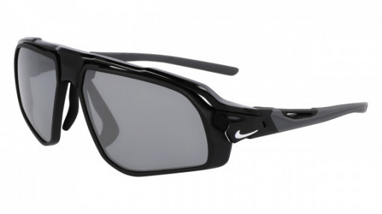 Nike NIKE FLYFREE FV2387 Sunglasses, (010) BLACK / SILVER FLASH/  VOLT