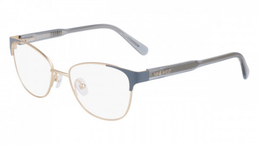 Nine West NW8016 Eyeglasses, (408) SLATE BLUE/GOLD