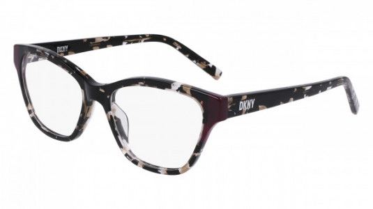 DKNY DK5057 Eyeglasses, (010) BLACK TORTOISE/PLUM