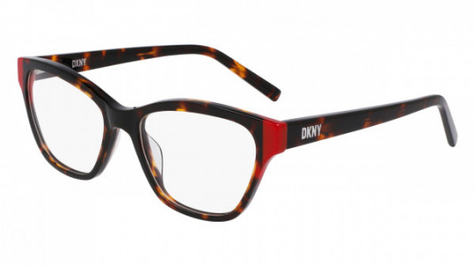DKNY DK5057 Eyeglasses, (237) DARK TORTOISE/RED