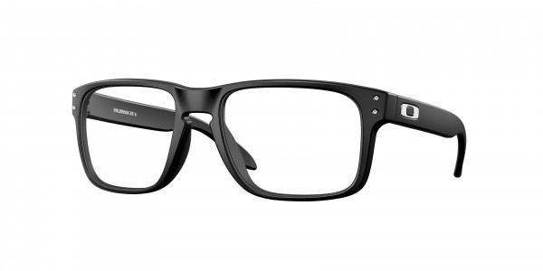 Oakley OX8100F HOLBROOK RX A Eyeglasses, 810001 HOLBROOK RX A SATIN BLACK (BLACK)