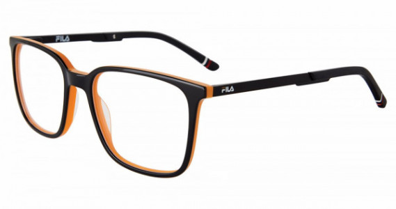 Fila VFI352 Eyeglasses, BLACK/ORANGE (06A1)