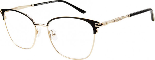 Exces PRINCESS 178 Eyeglasses, 101 BLACK- GOLD