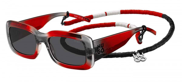 HUGO HG 1281/S Sunglasses, 0268 GREY RED