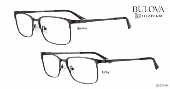 Bulova Acton Eyeglasses, Brown