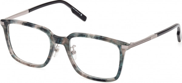 Ermenegildo Zegna EZ5265-H Eyeglasses, 056 - Havana/Pearl / Shiny Black