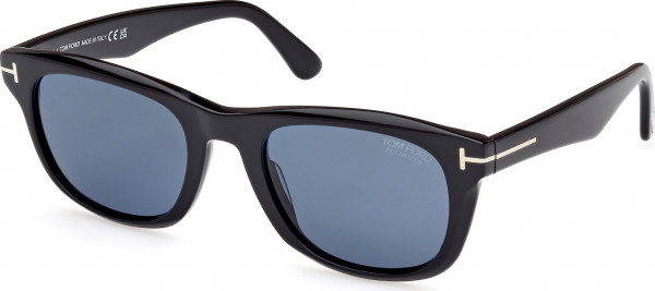 Tom Ford FT1076 KENDEL Sunglasses, 01M - Shiny Black / Shiny Black