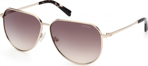 Guess GU00089 Sunglasses, 32G - Shiny Pale Gold / Shiny Pale Gold