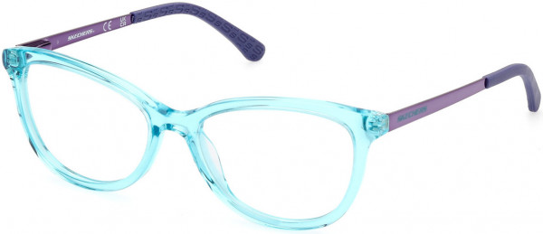 Skechers SE1685 Eyeglasses, 084 - Shiny Light Blue