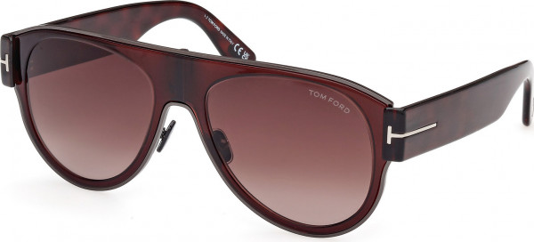 Tom Ford FT1074 LYLE-02 Sunglasses, 48T - Shiny Dark Brown / Dark Havana