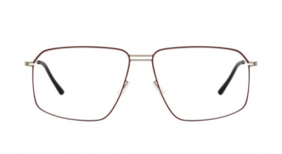 ic! berlin Teo Eyeglasses, Shiny Graphite-Kidney Bean
