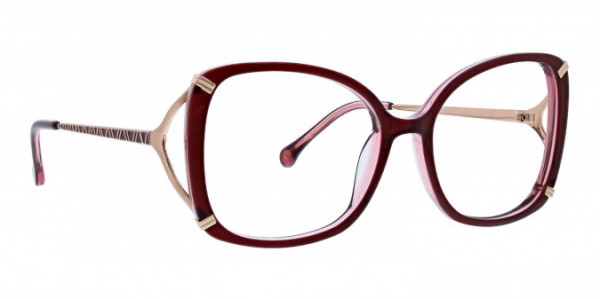 Trina Turk Loulou Eyeglasses, Burgundy
