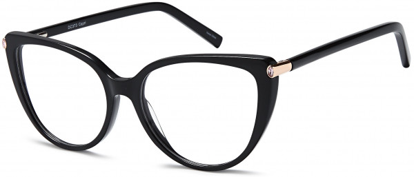 Di Caprio DC373 Eyeglasses, Black