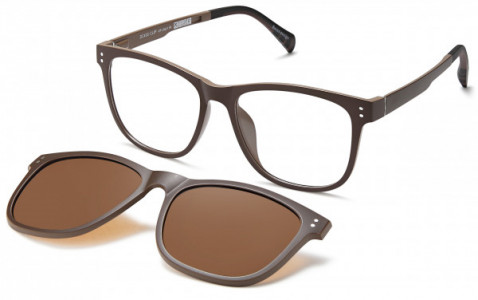 Di Caprio DC403 CLIP Eyeglasses, Brown