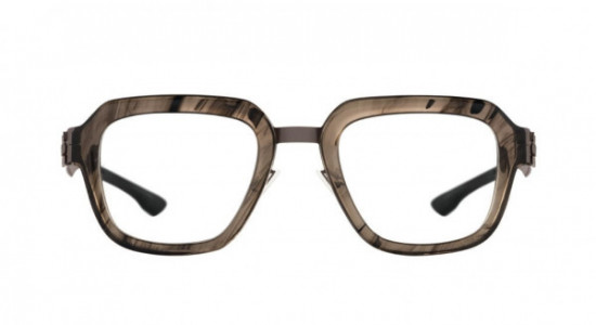 ic! berlin Roger Eyeglasses, Graphite-Brown-Driftwood