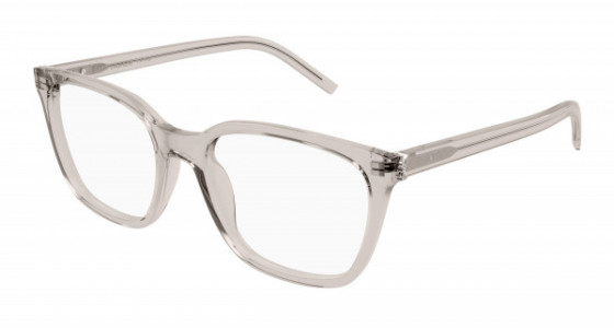 Saint Laurent SL M129 Eyeglasses, 005 - NUDE with TRANSPARENT lenses