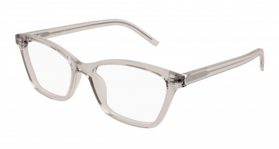Saint Laurent SL M128 Eyeglasses, 009 - NUDE with TRANSPARENT lenses