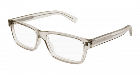 Saint Laurent SL 622 Eyeglasses, 003 - BEIGE with TRANSPARENT lenses