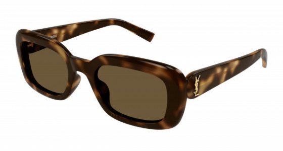 Saint Laurent SL M130 Sunglasses, 004 - HAVANA with BROWN lenses