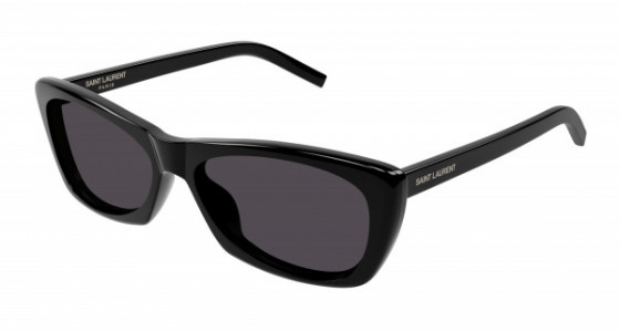 Saint Laurent SL 613 Sunglasses, 001 - BLACK with BLACK lenses