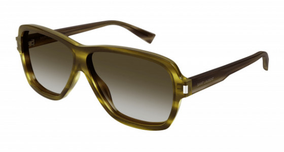 Saint Laurent SL 609 CAROLYN Sunglasses, 003 - HAVANA with BROWN lenses
