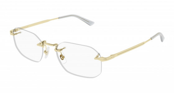 Montblanc MB0307O Eyeglasses, 001 - GOLD with TRANSPARENT lenses