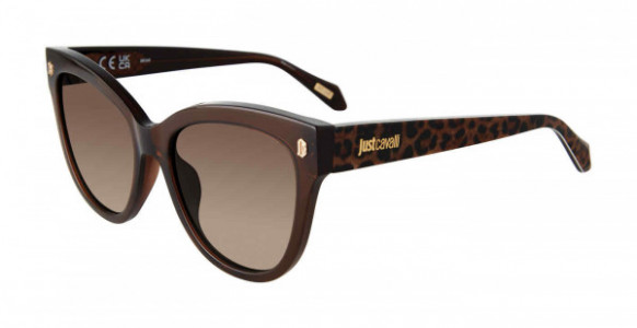 Just Cavalli SJC043 Sunglasses, TRANSP BROWN (0AAK)