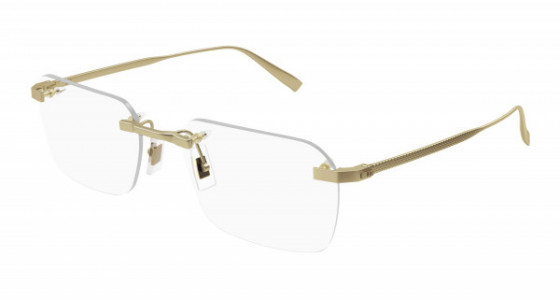 dunhill DU0061O Eyeglasses, 003 - GOLD with TRANSPARENT lenses