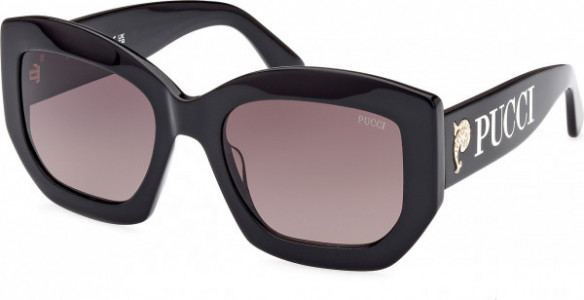 Emilio Pucci EP0211 Sunglasses, 01B - Shiny Black / Shiny Black