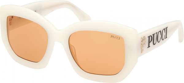 Emilio Pucci EP0211 Sunglasses, 21E - Shiny White / Shiny White