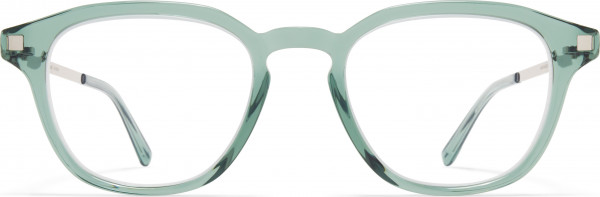 Mykita YURA Eyeglasses, C191 Cypress Green/Shiny Silv