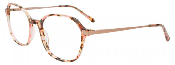 EasyClip EC676 Eyeglasses, 010 - Beige & Pink Tortoise / Rose Gold