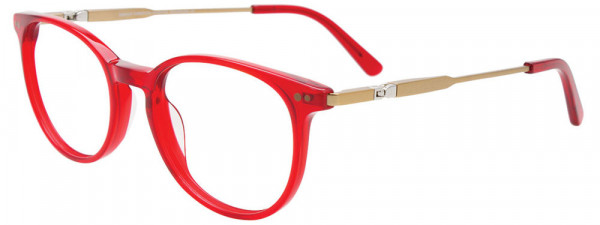 EasyClip EC667 Eyeglasses, 030 - Transparent Red