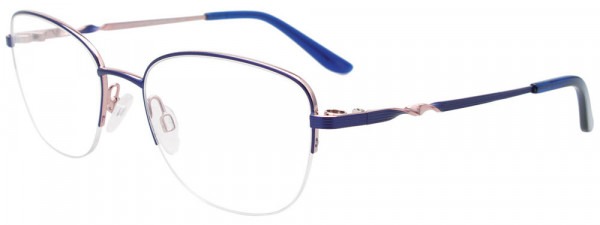EasyClip EC661 Eyeglasses, 050 - Blue & Pink Gold