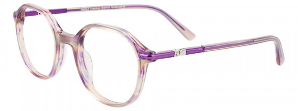 EasyClip EC659 Eyeglasses, 080 - Transparent Purple & Light Beige