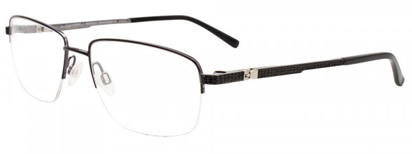 EasyClip EC567 Eyeglasses, 090 - Shiny Black & Shiny Dark Grey