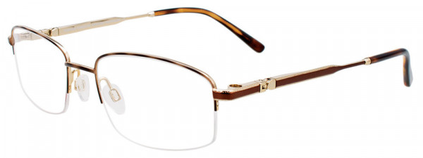 EasyClip EC566 Eyeglasses, 010 - Tortoise Black & Beige