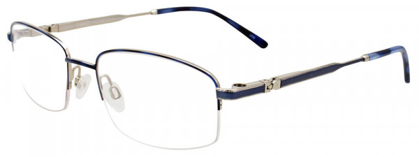 EasyClip EC566 Eyeglasses, 050 - Tortoise Black & Blue