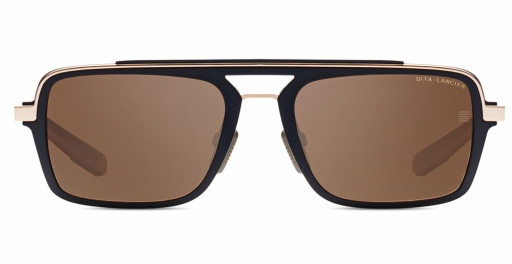 DITA LSA-404 Sunglasses, MATTE BLACK/WHITE GOLD